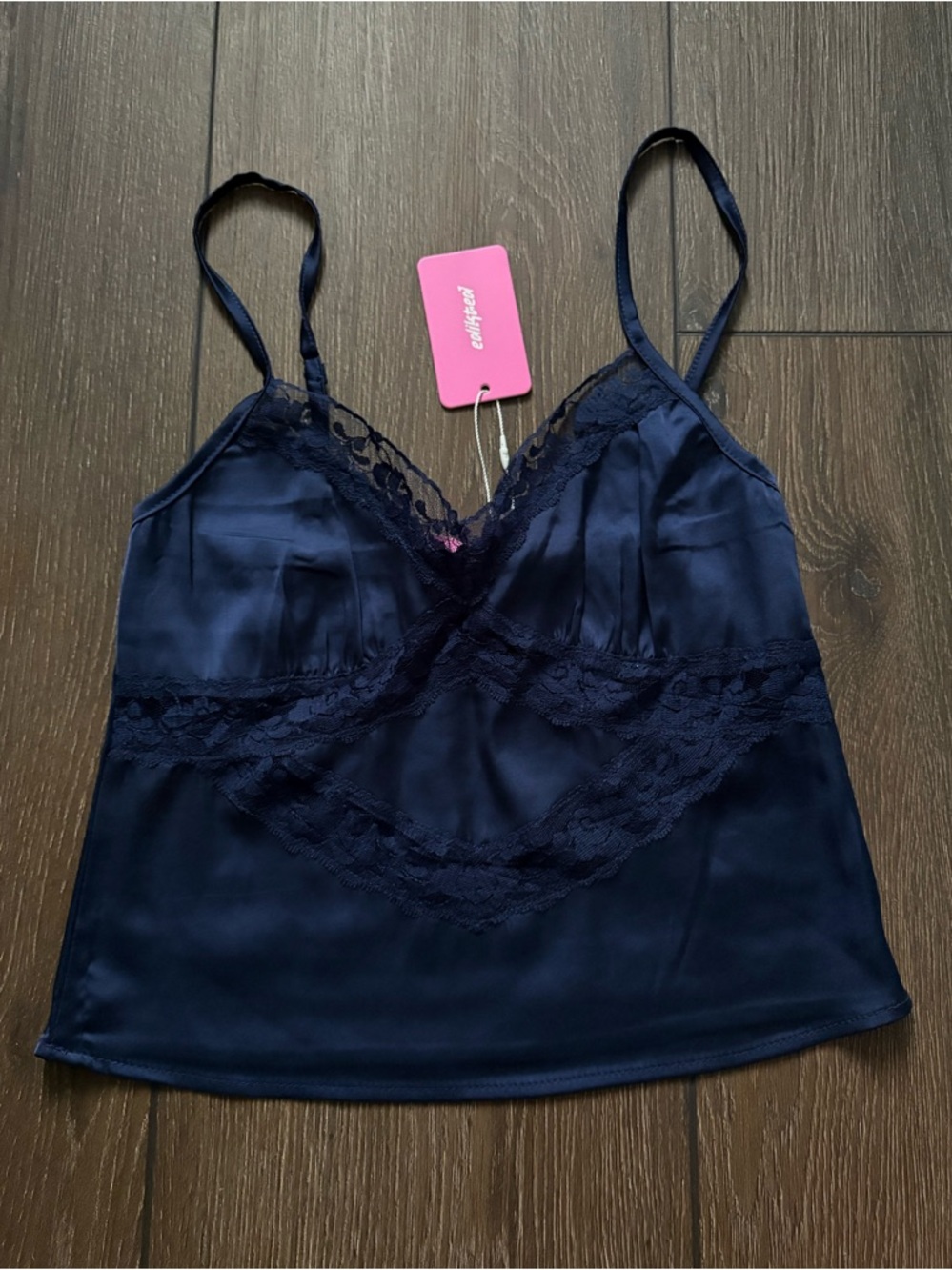 NWT edikted lace and satin top